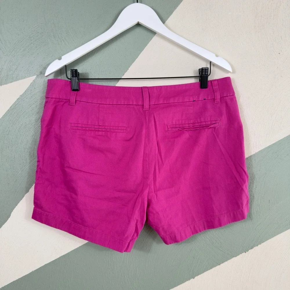 J.Crew Chino Shorts Womens 12 Pink Re-Imagined Cotton Casual Preppy Summer